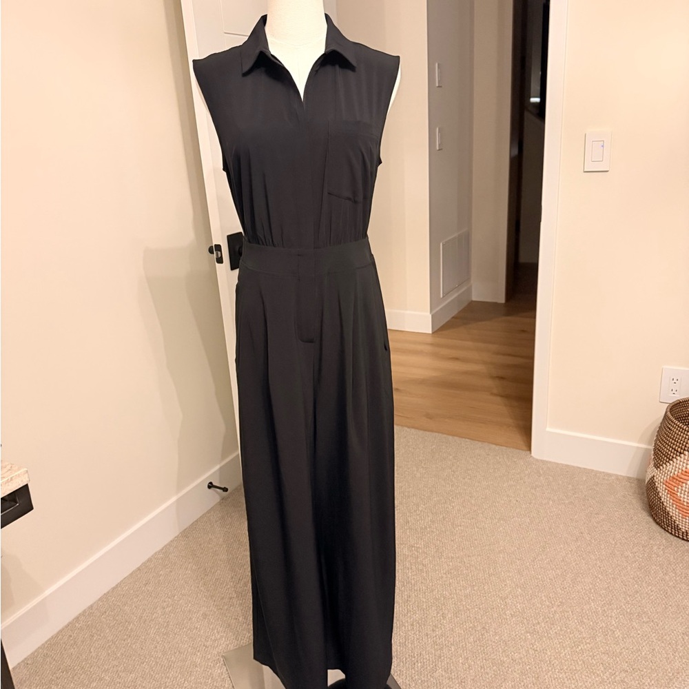 Athleta Black Sleeveless Jumpsuit